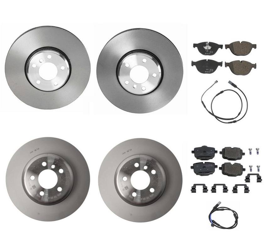 BMW Brake Kit - Pads and Rotors Front &  Rear (348mm/345mm)